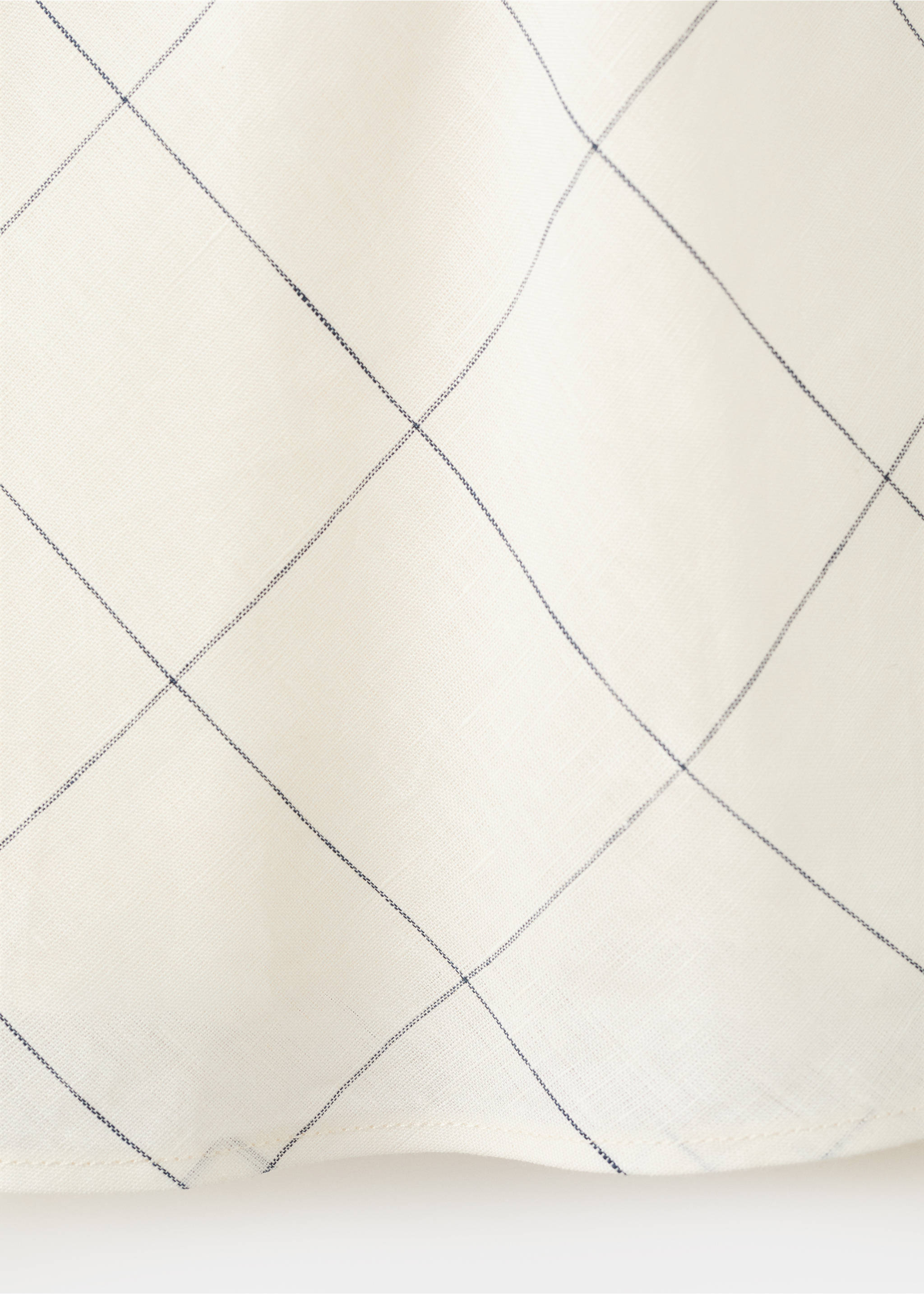Check linen-blend top - Details of the article 0, White. Ref: 37012900-00.