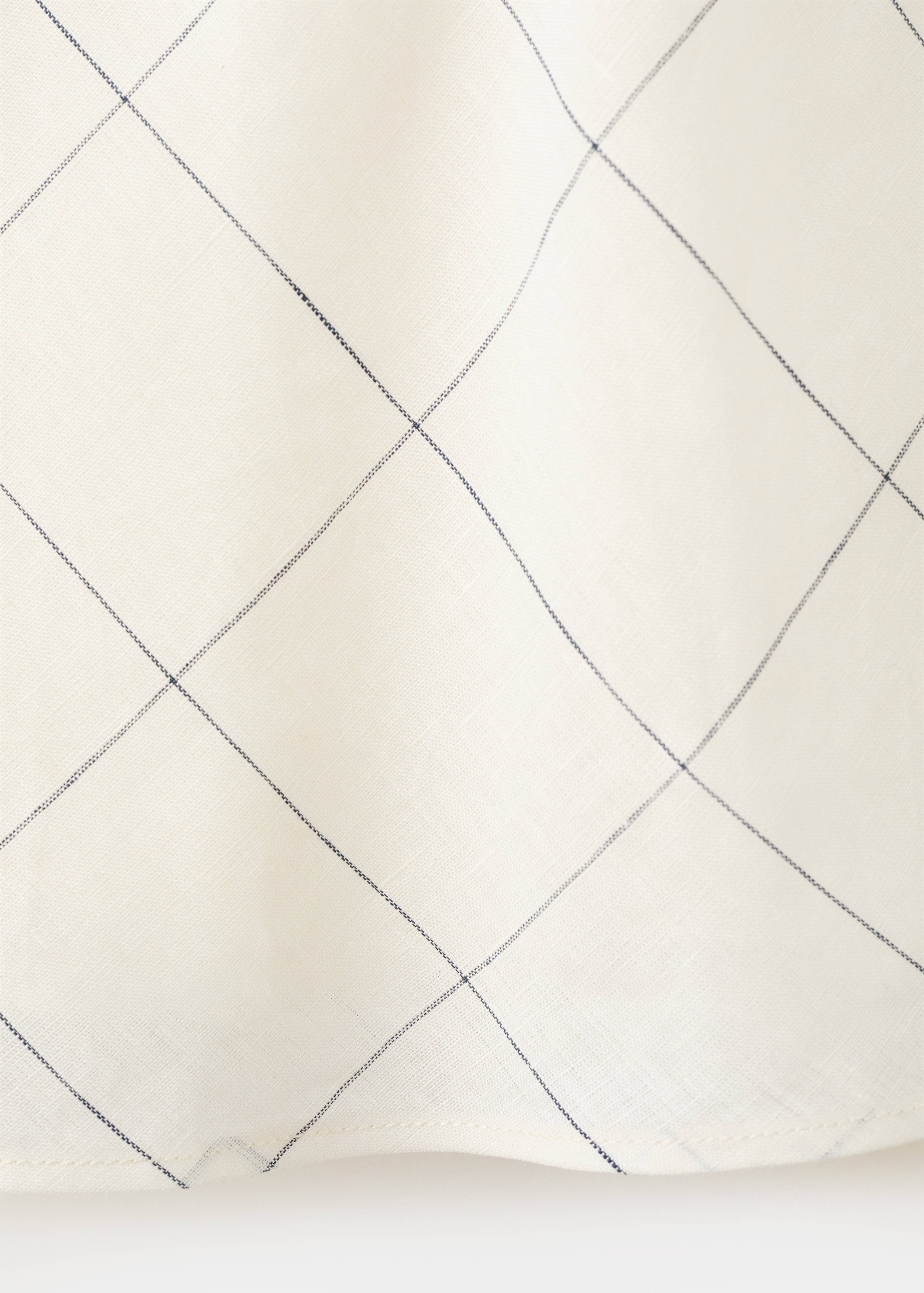 Check linen-blend top - Details of the article 0