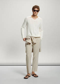 Open-knit cotton blend sweater — Off White 11