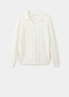 Open-knit cotton blend sweater — Off White 7