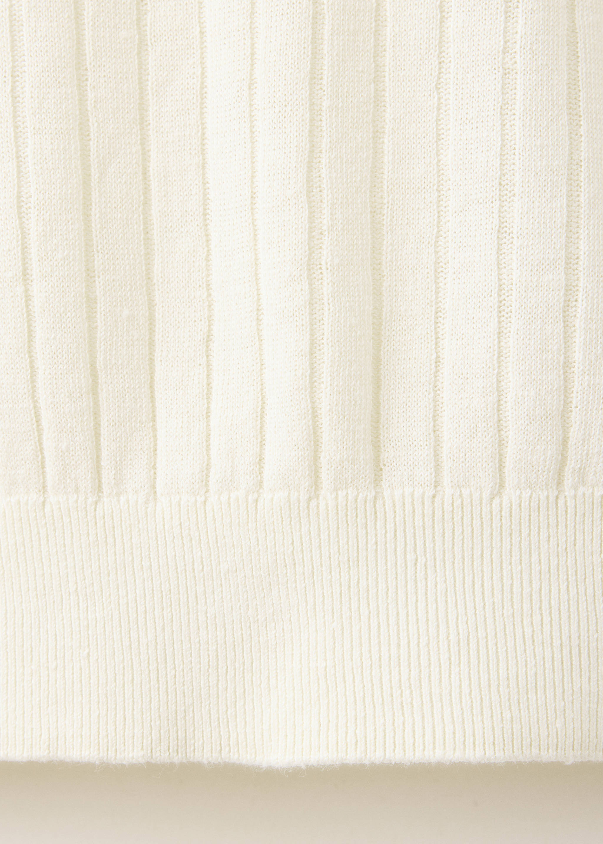 Regular-fit ribbed polo shirt - Details of the article 0