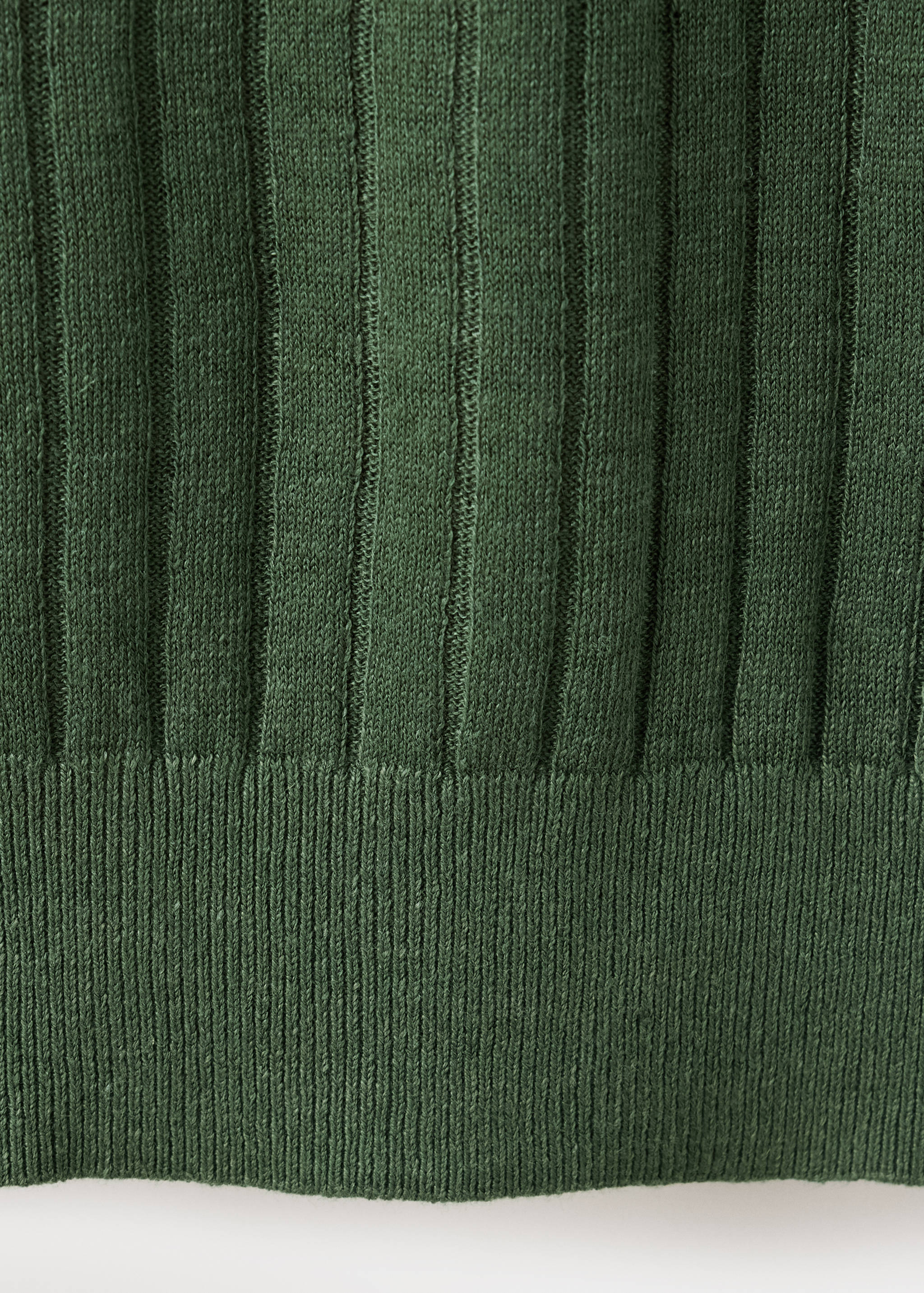 Regular-fit ribbed polo shirt - Details of the article 0