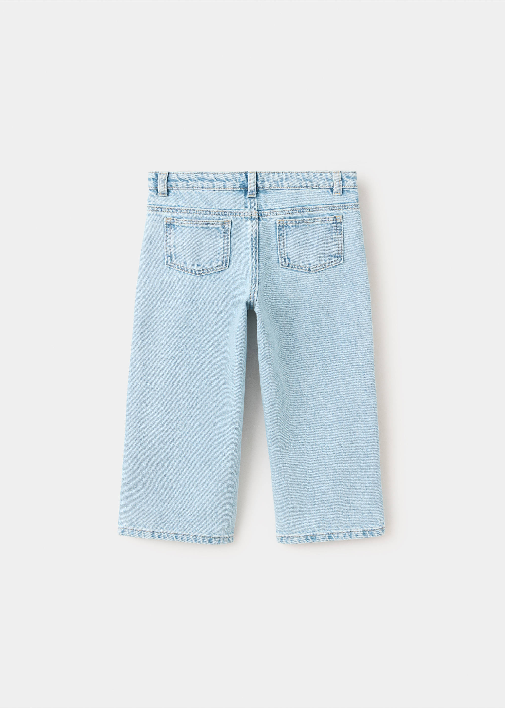 Straight jeans with star strass - Reverse of the article, Light Blue. Ref: 37012903-00.