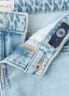 Straight jeans with star strass — Light Blue 4