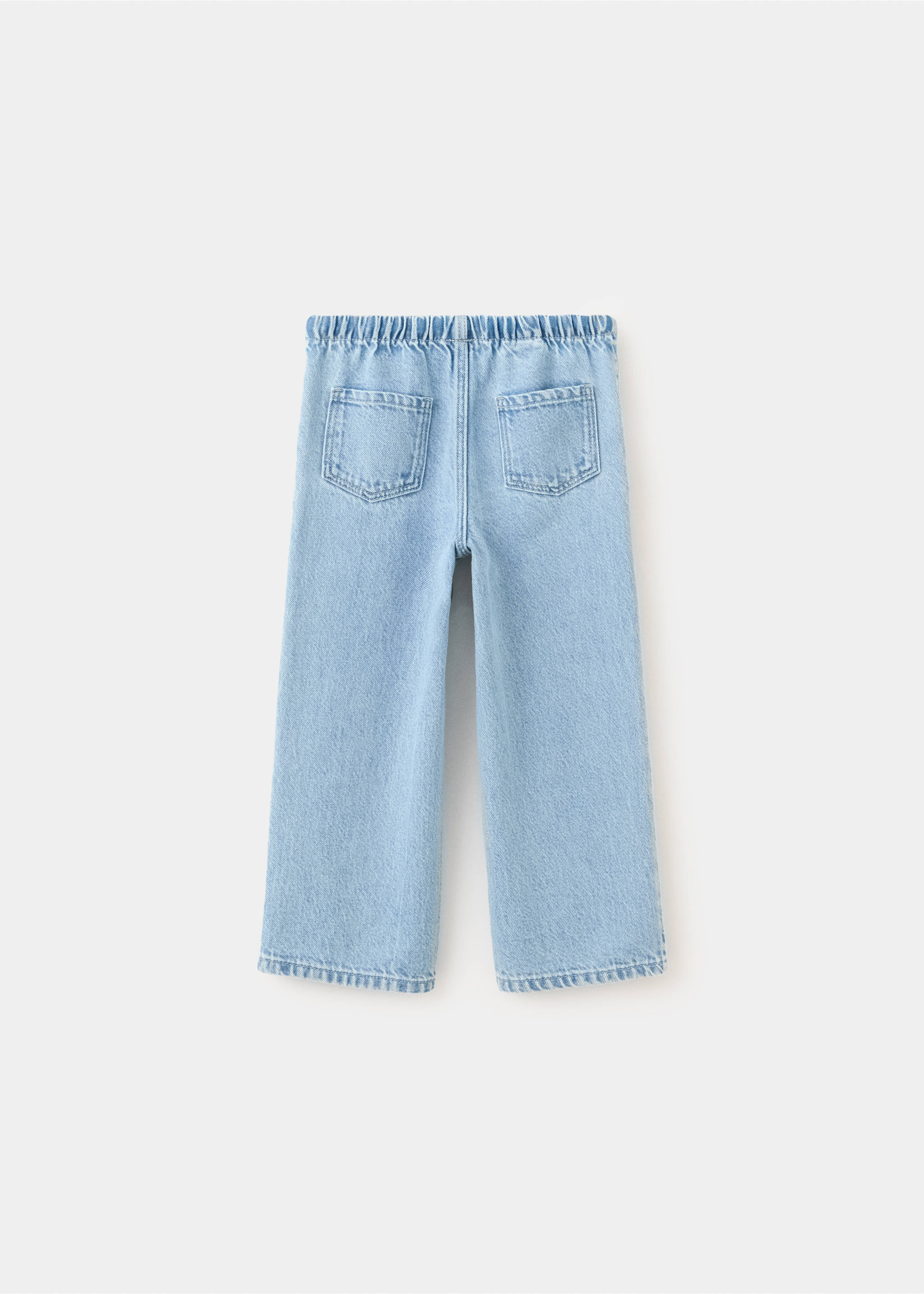 Relaxed-fit cotton jeans - Reverse of the article, Medium Blue. Ref: 37012904-00.