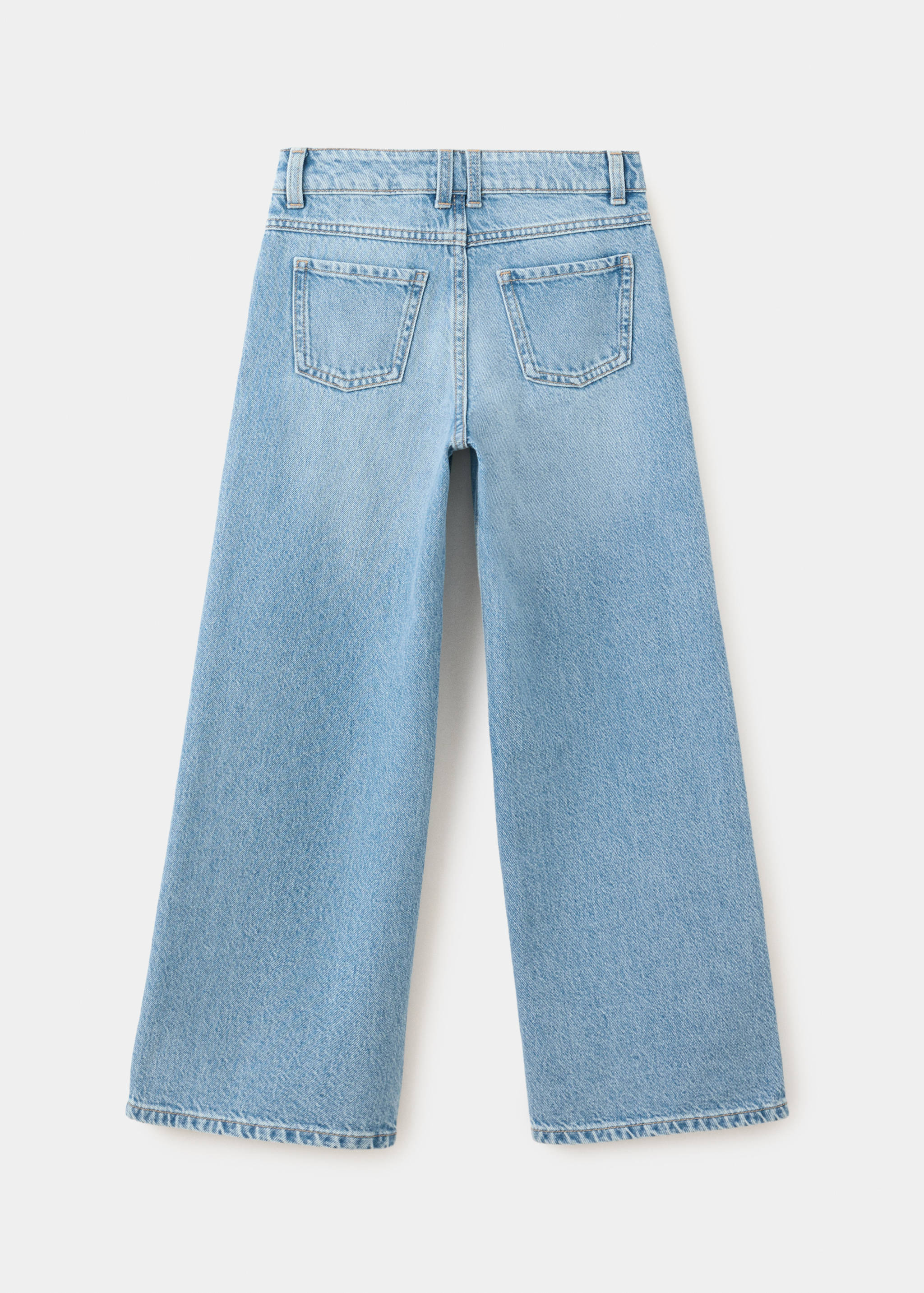 Wide leg mid-rise jeans - Reverse of the article