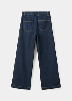 Wide leg pleated jeans — Open Blue 6