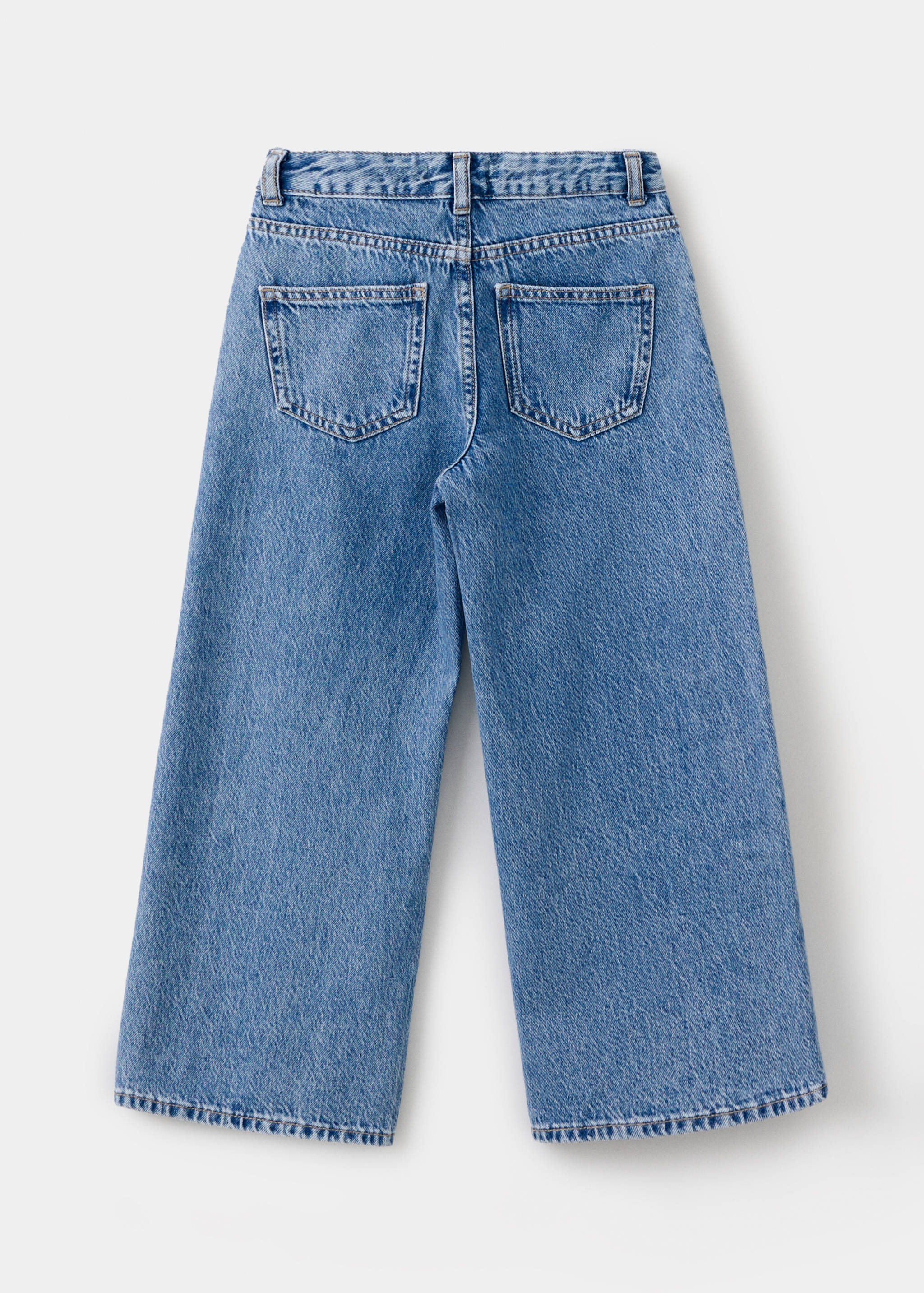 Wide leg studded jeans - Reverse of the article