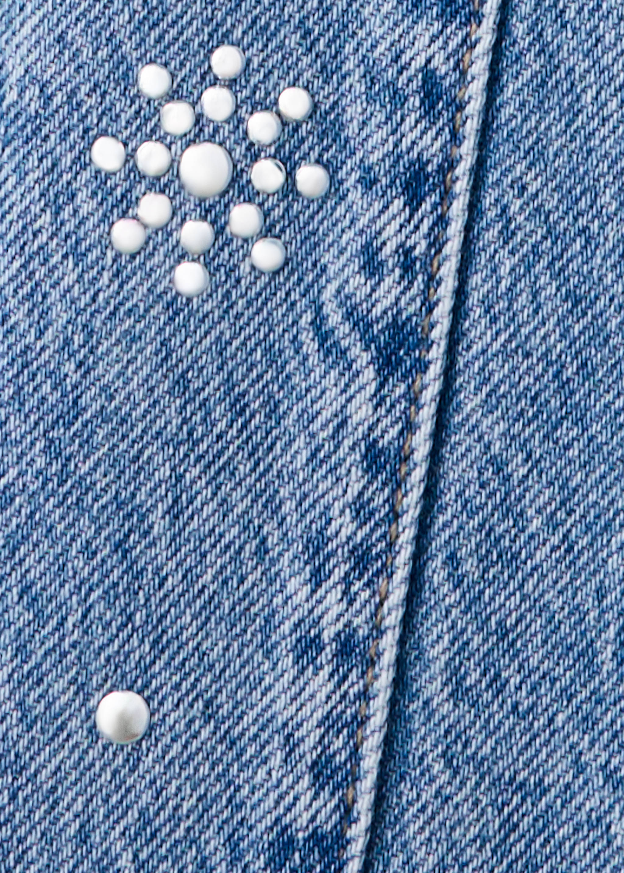 Wide leg studded jeans - Details of the article 0