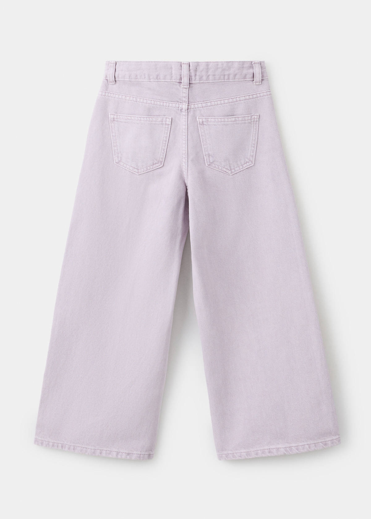 Culotte jeans with studded details — Light/Pastel Purple