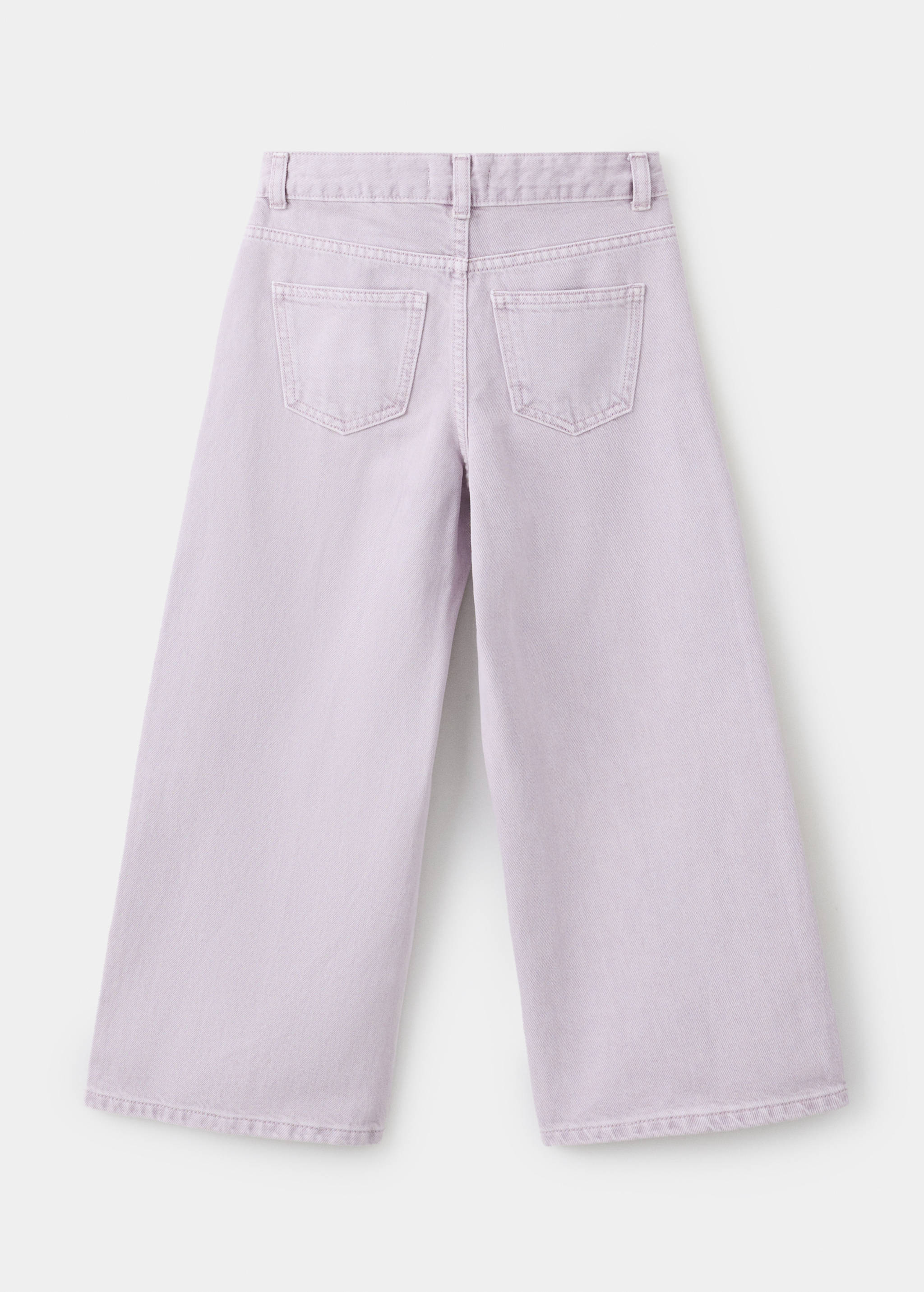 Wide leg jeans with stud details - Reverse of the article