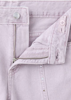 Culotte jeans with studded details — Light/Pastel Purple 2