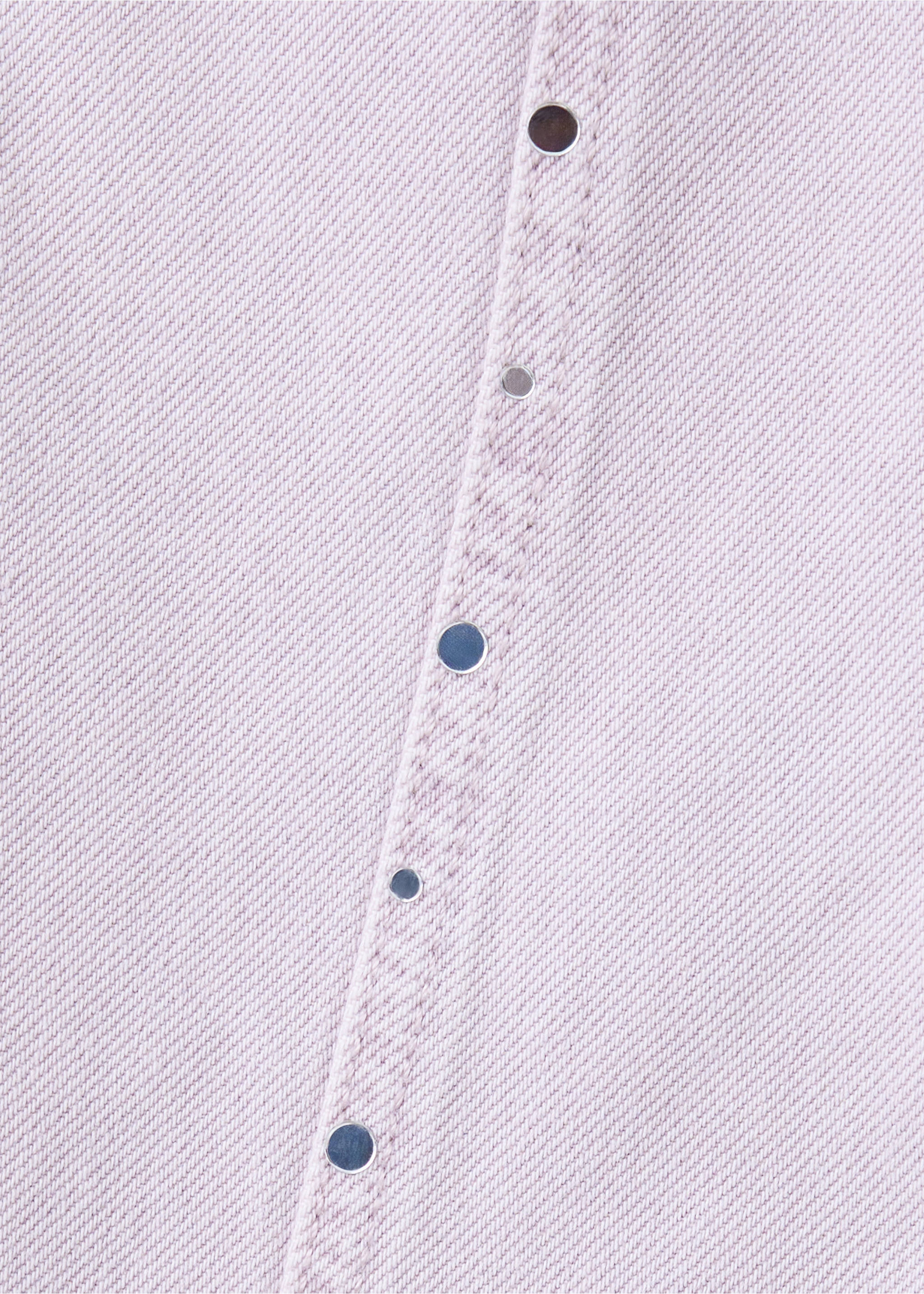Wide leg jeans with stud details - Details of the article 0, Light/Pastel Purple. Ref: 37012912-00.
