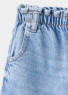 Wideleg jeans with elastic waist — Medium Blue 6