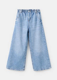 Wideleg jeans with elastic waist — Medium Blue 3