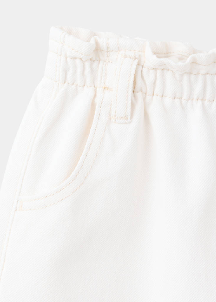 Wideleg jeans with elastic waist — Off White