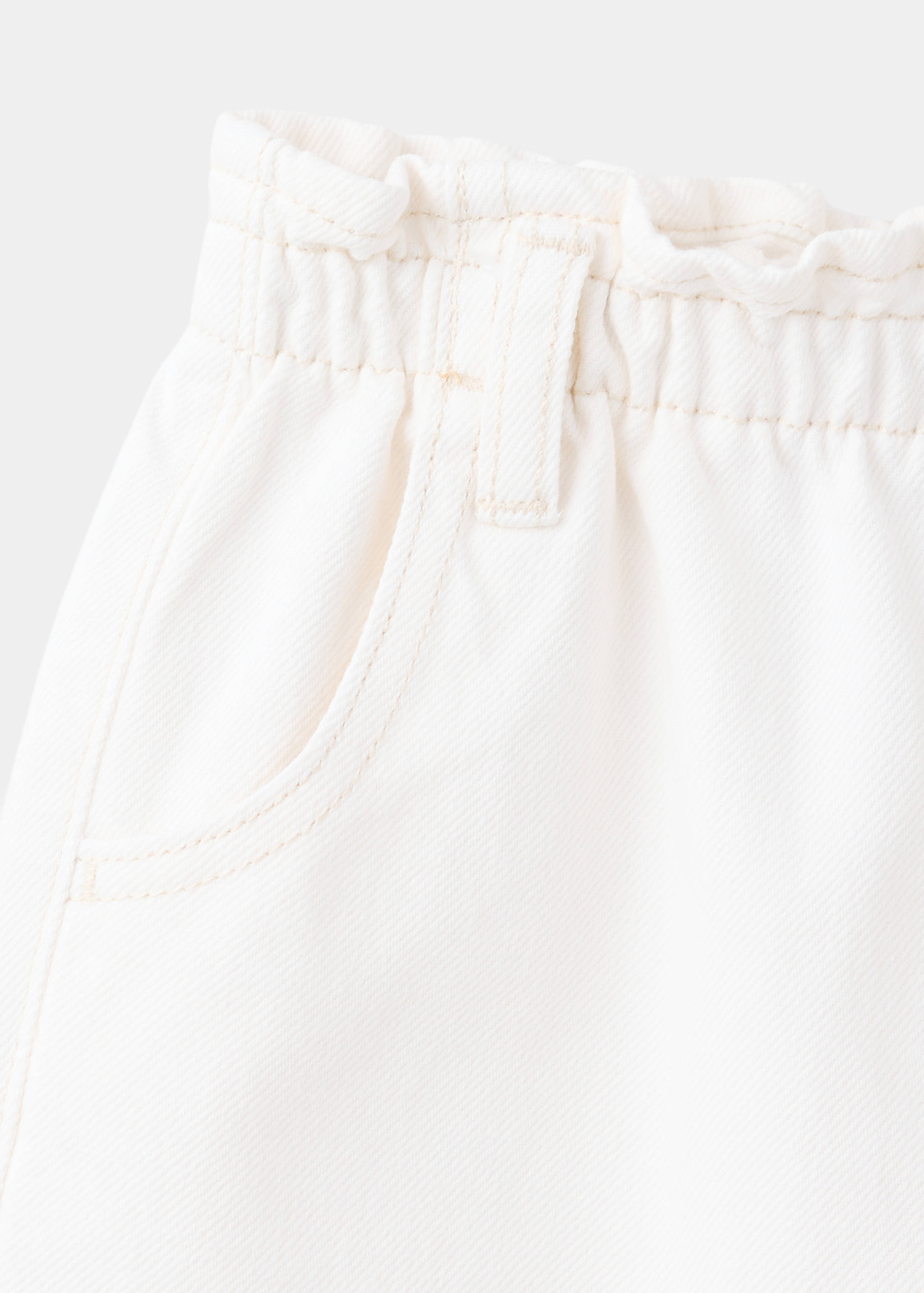 Wideleg jeans with elastic waist - Details of the article 0