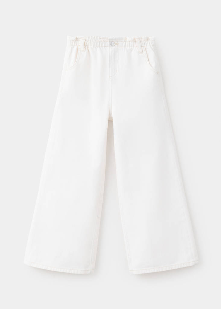 Wideleg jeans with elastic waist — Off White
