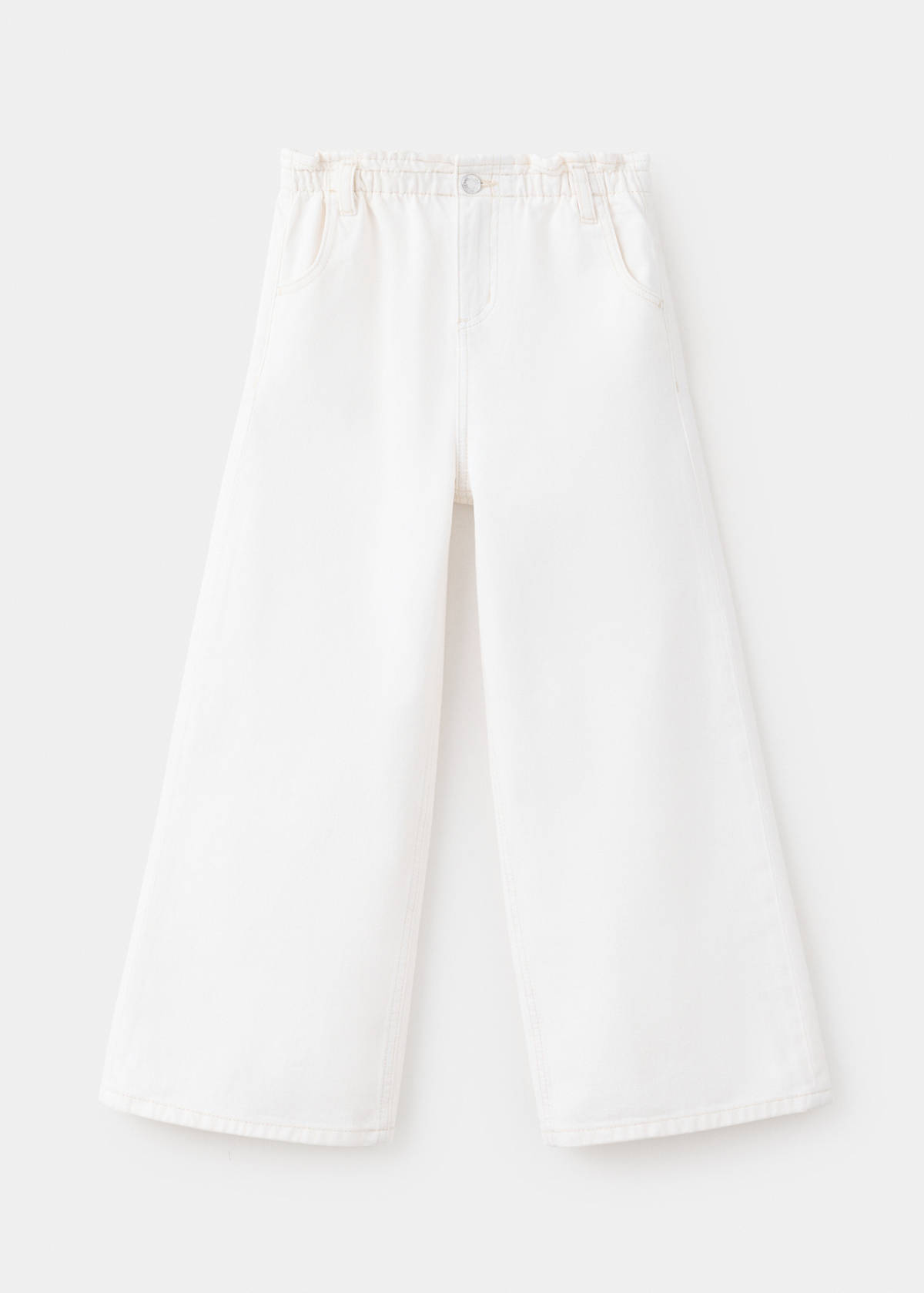 Wideleg jeans with elastic waist — Off White