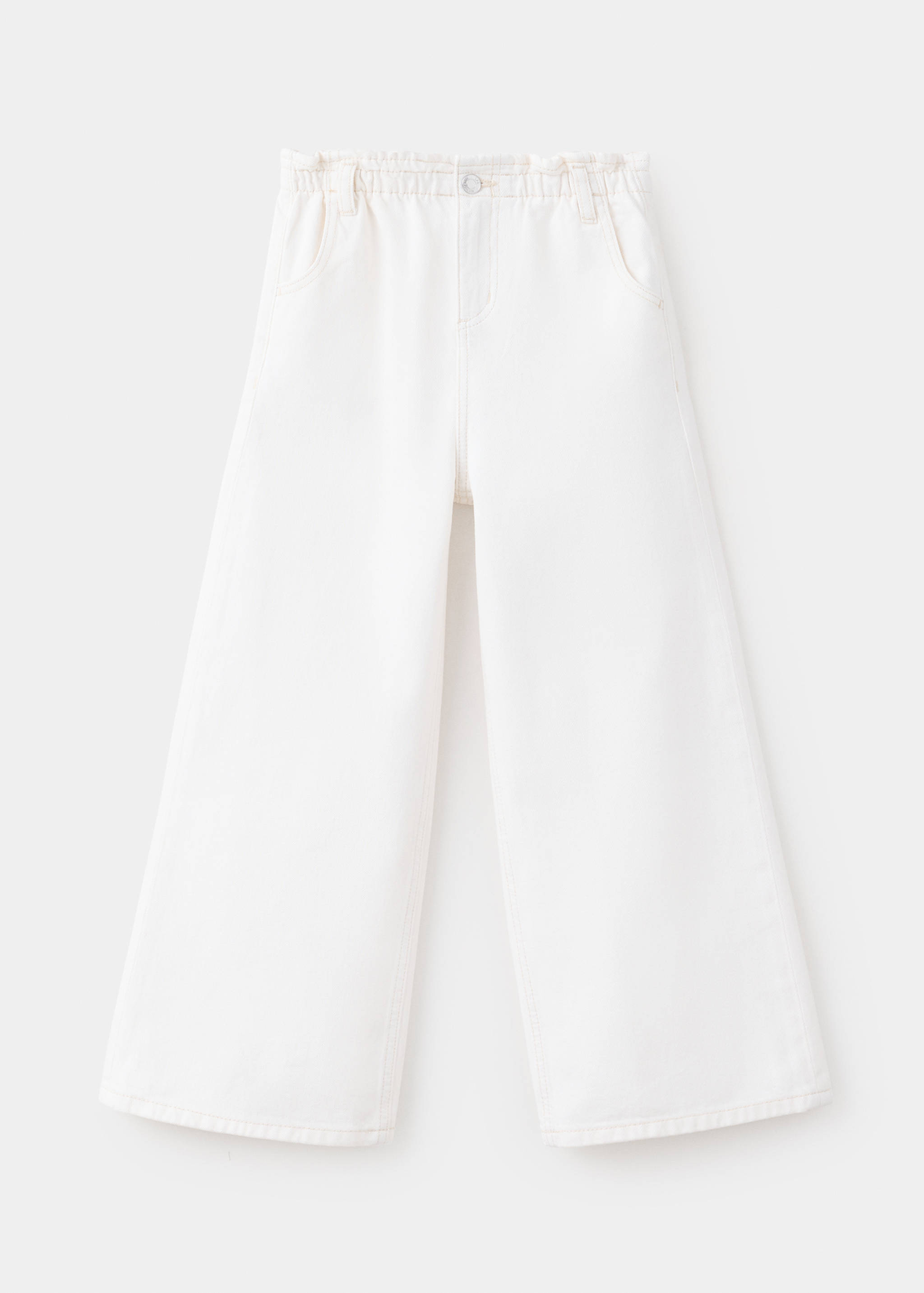 Wideleg jeans with elastic waist - Article without model