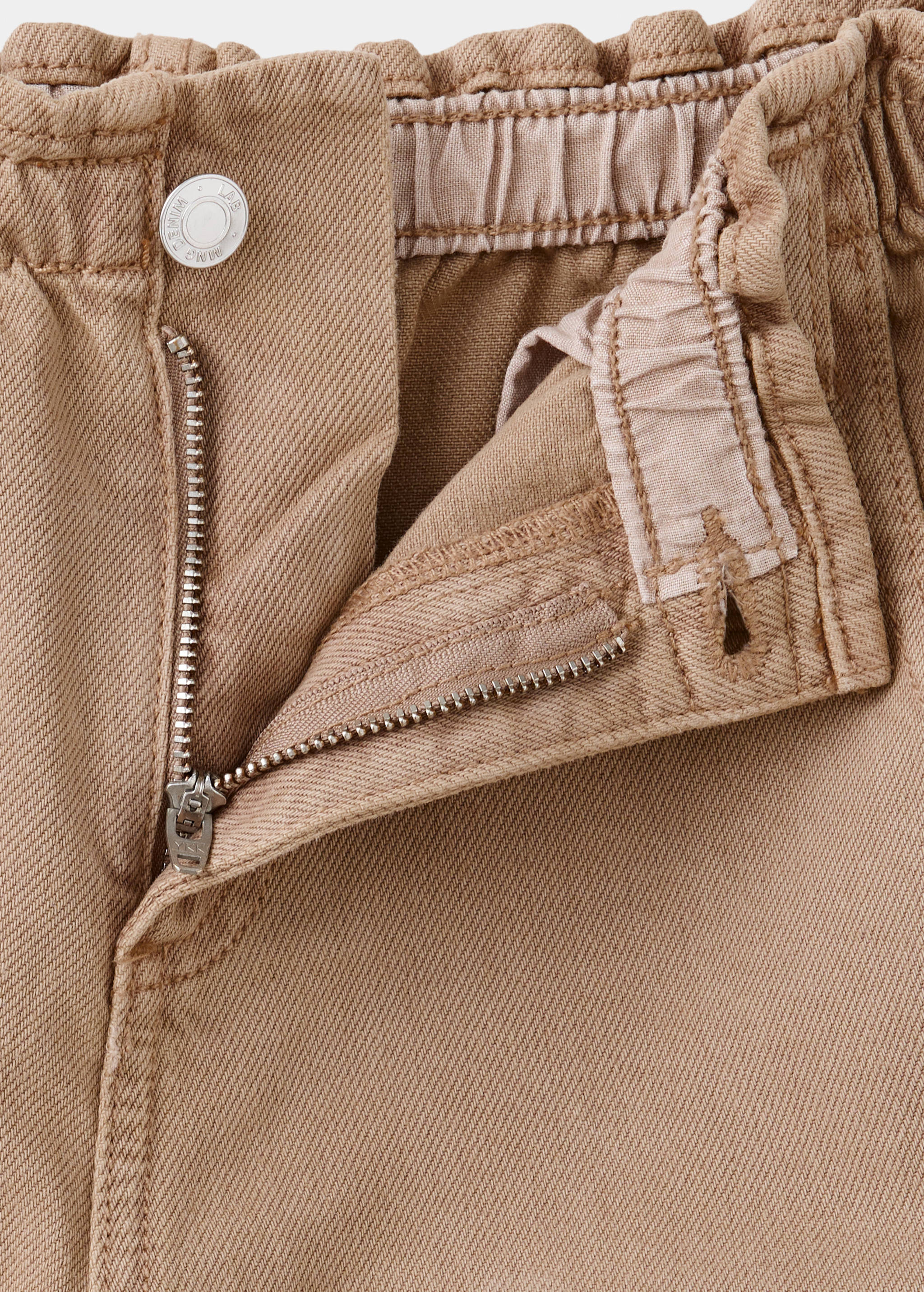 Wideleg jeans with elastic waist - Details of the article 8