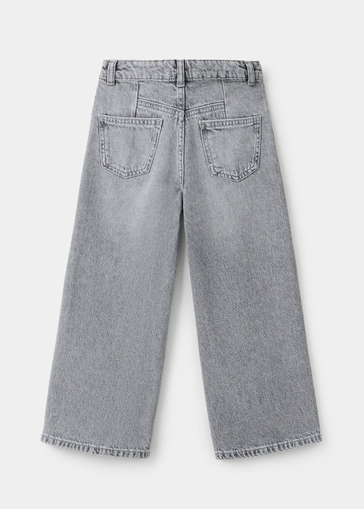 Studded culotte jeans — Denim Grey