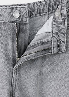 Studded culotte jeans — Denim Grey 4