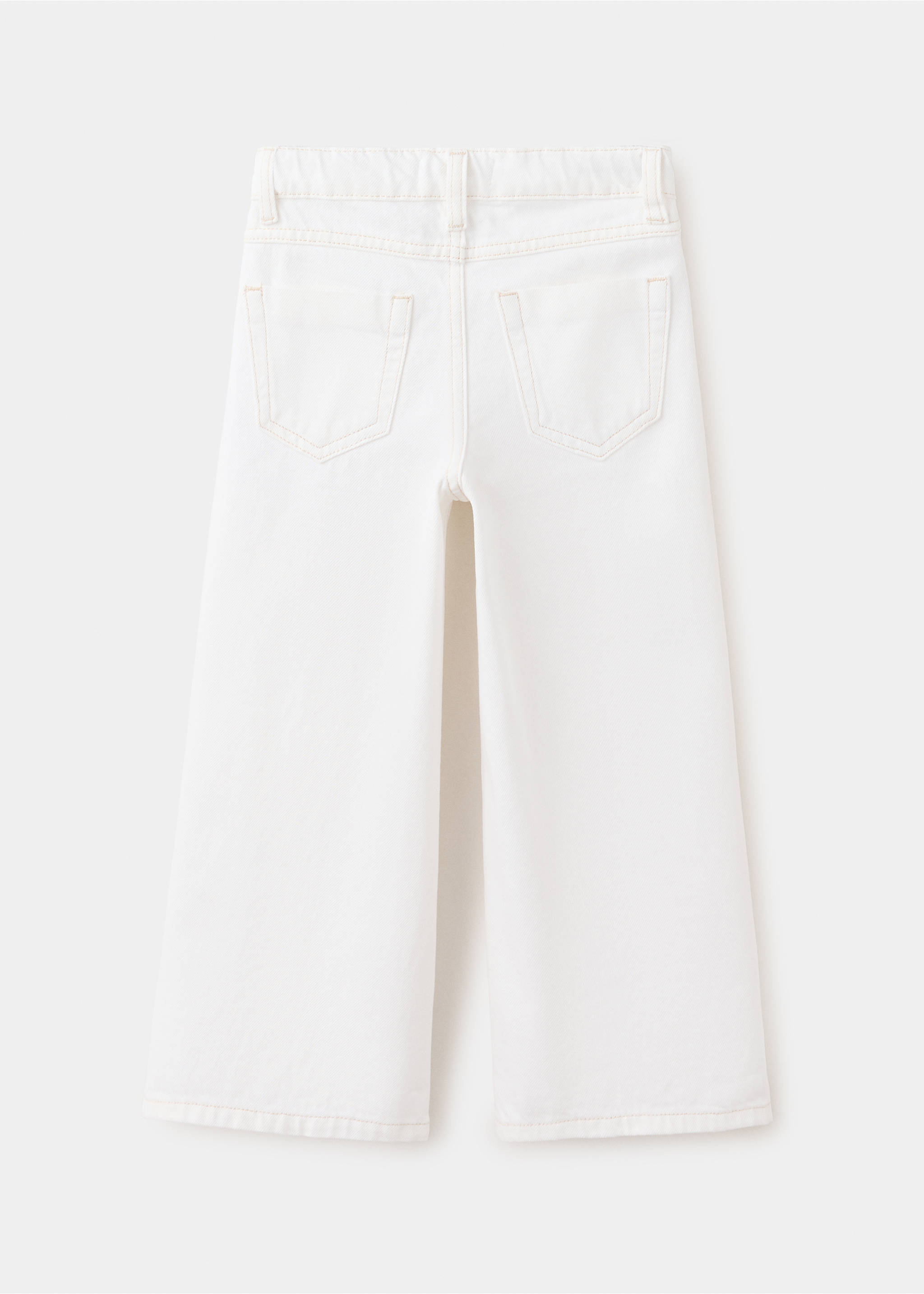 Studded culotte jeans - Reverse of the article, Off White. Ref: 37012918-00.