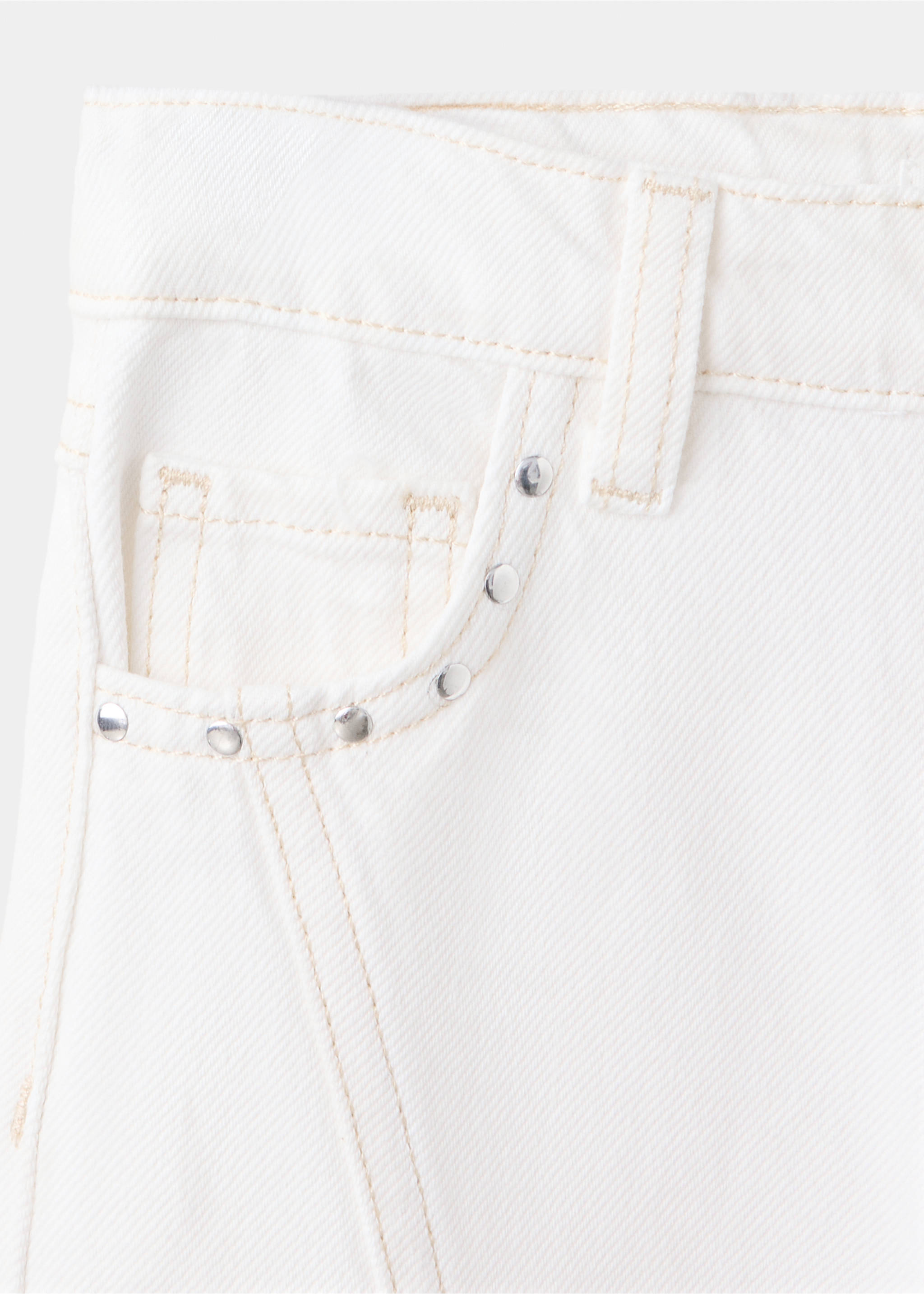 Studded culotte jeans - Details of the article 0, Off White. Ref: 37012918-00.