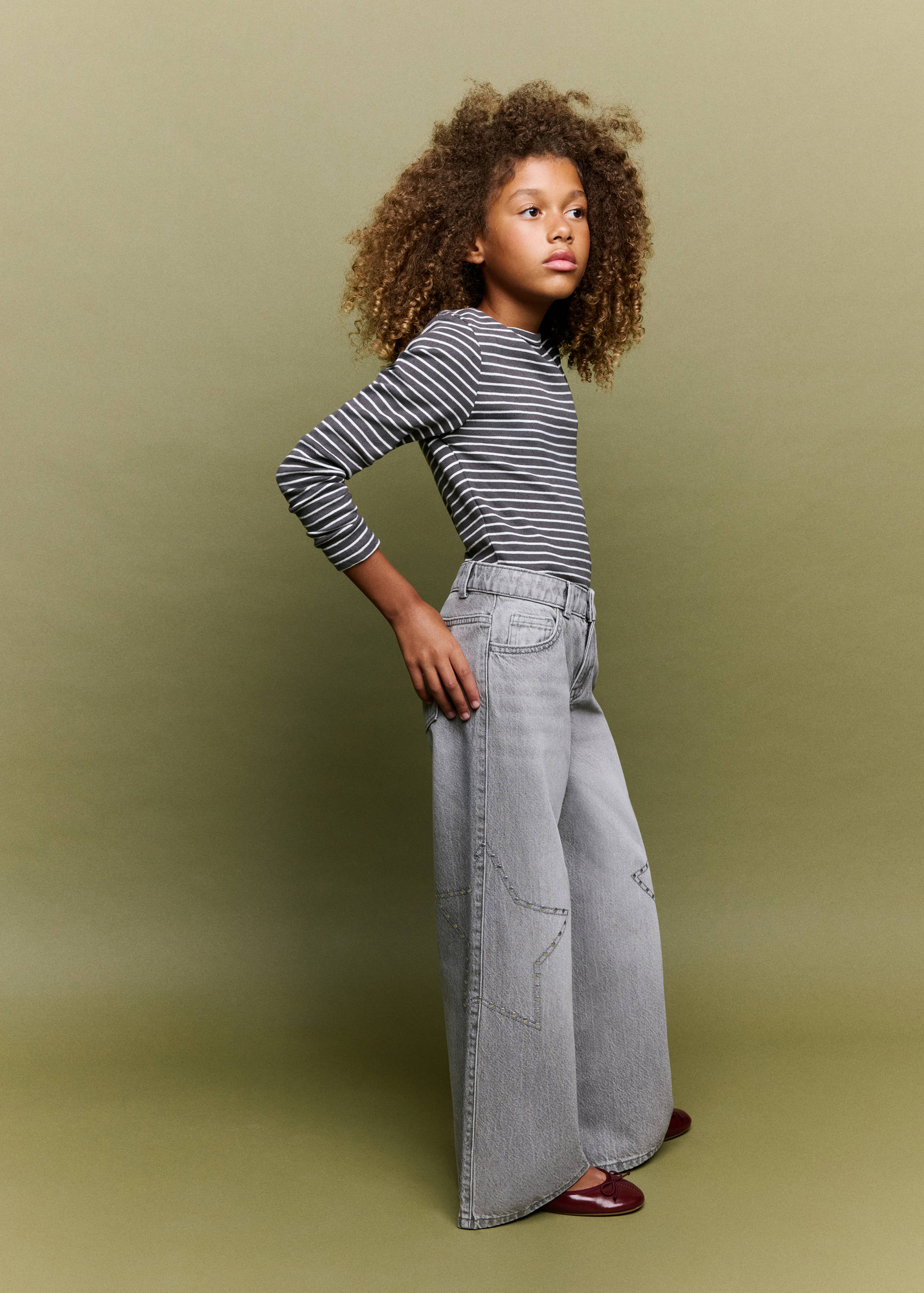 Wide leg star jeans - General plane