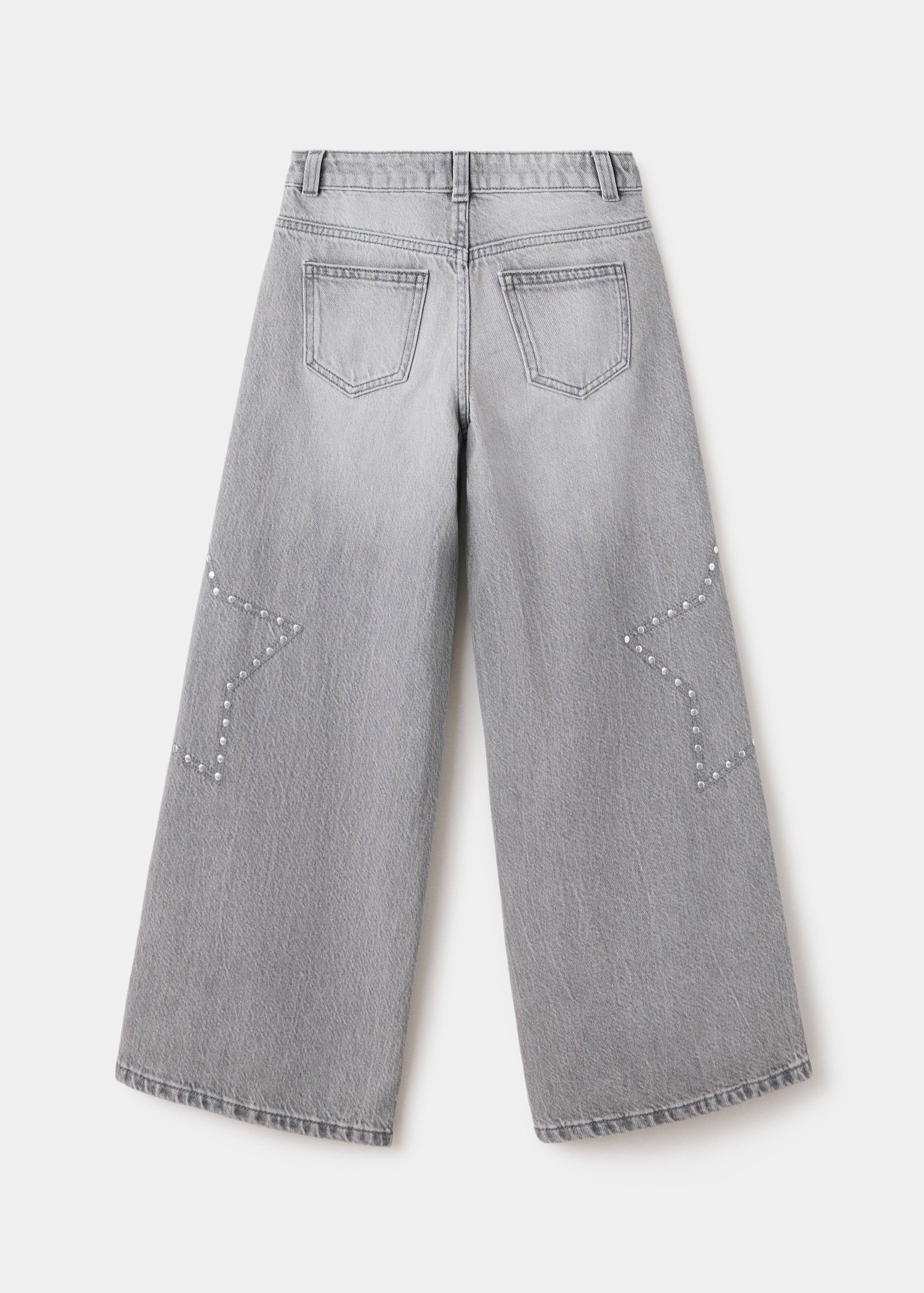 Wide leg star jeans - Reverse of the article