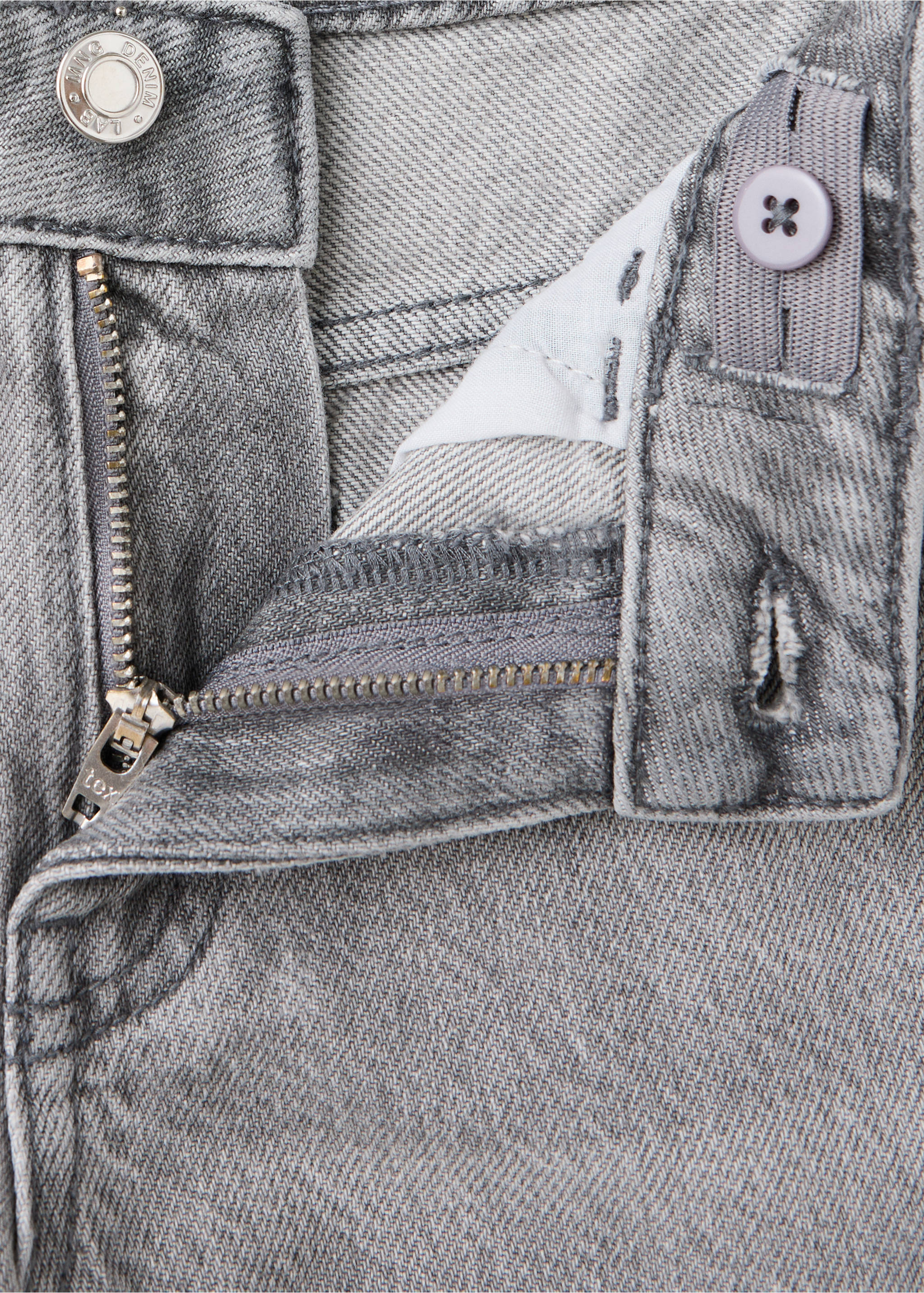 Wide leg star jeans - Details of the article 0, Denim Grey. Ref: 37012919-00.
