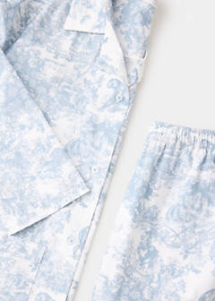 Printed cotton shirt — Blue 9