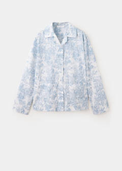 Printed cotton shirt — Blue 7
