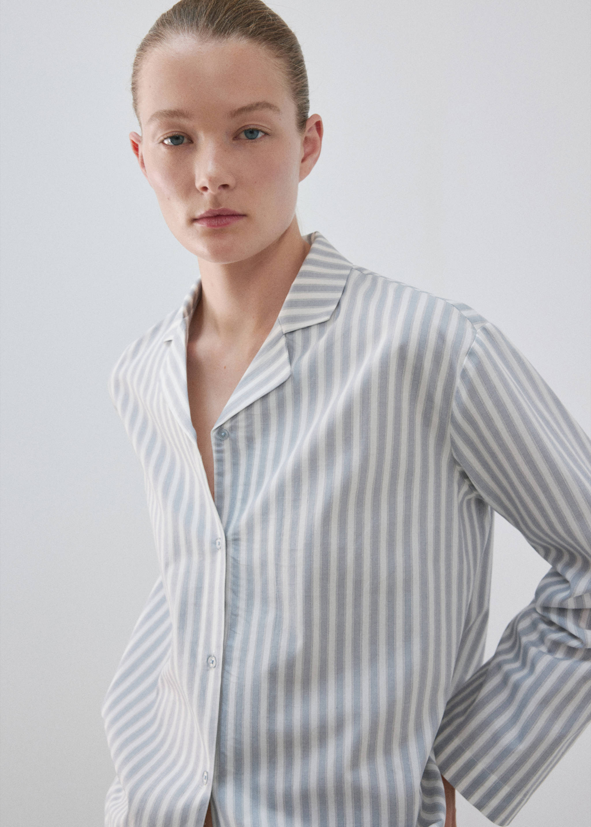 Striped cotton shirt - Medium plane