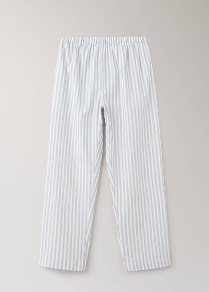 Striped cotton shirt — Blue