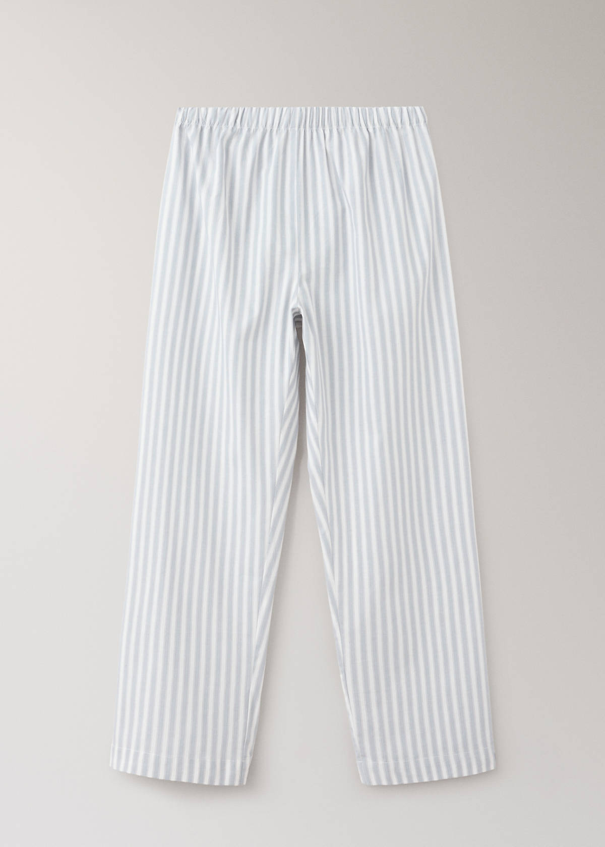 Striped cotton shirt — Blue