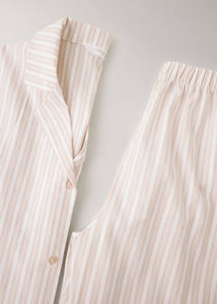 Striped cotton shirt — Pink 7