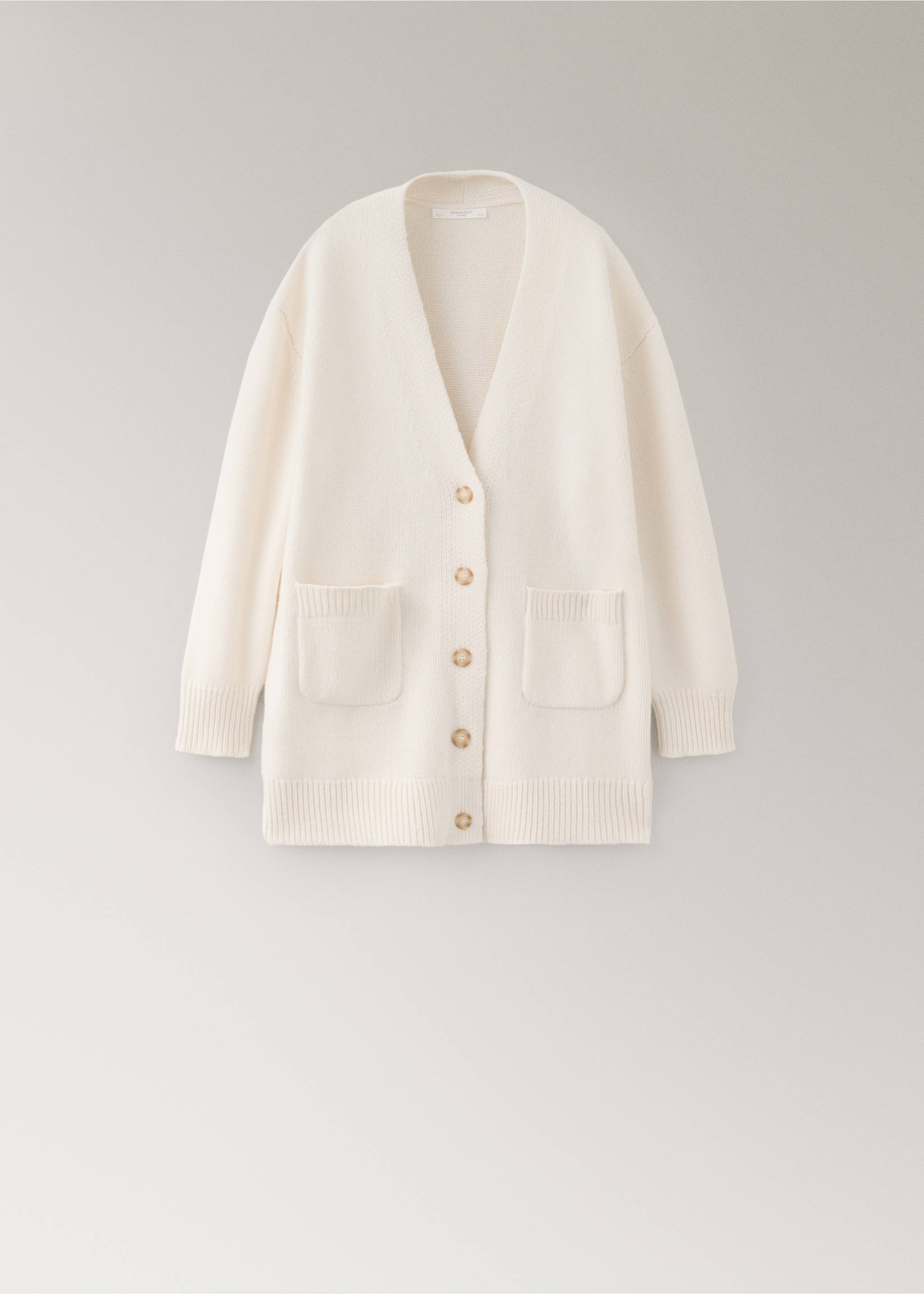 100% wool oversized sweater - Article sans modèle, Ivoire. Ref: 37012925-00.