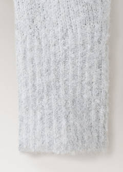 Round-neck bouclé sweater — Grey 8