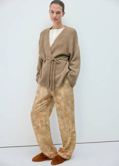 Wool-blend cardigan — Brown 2