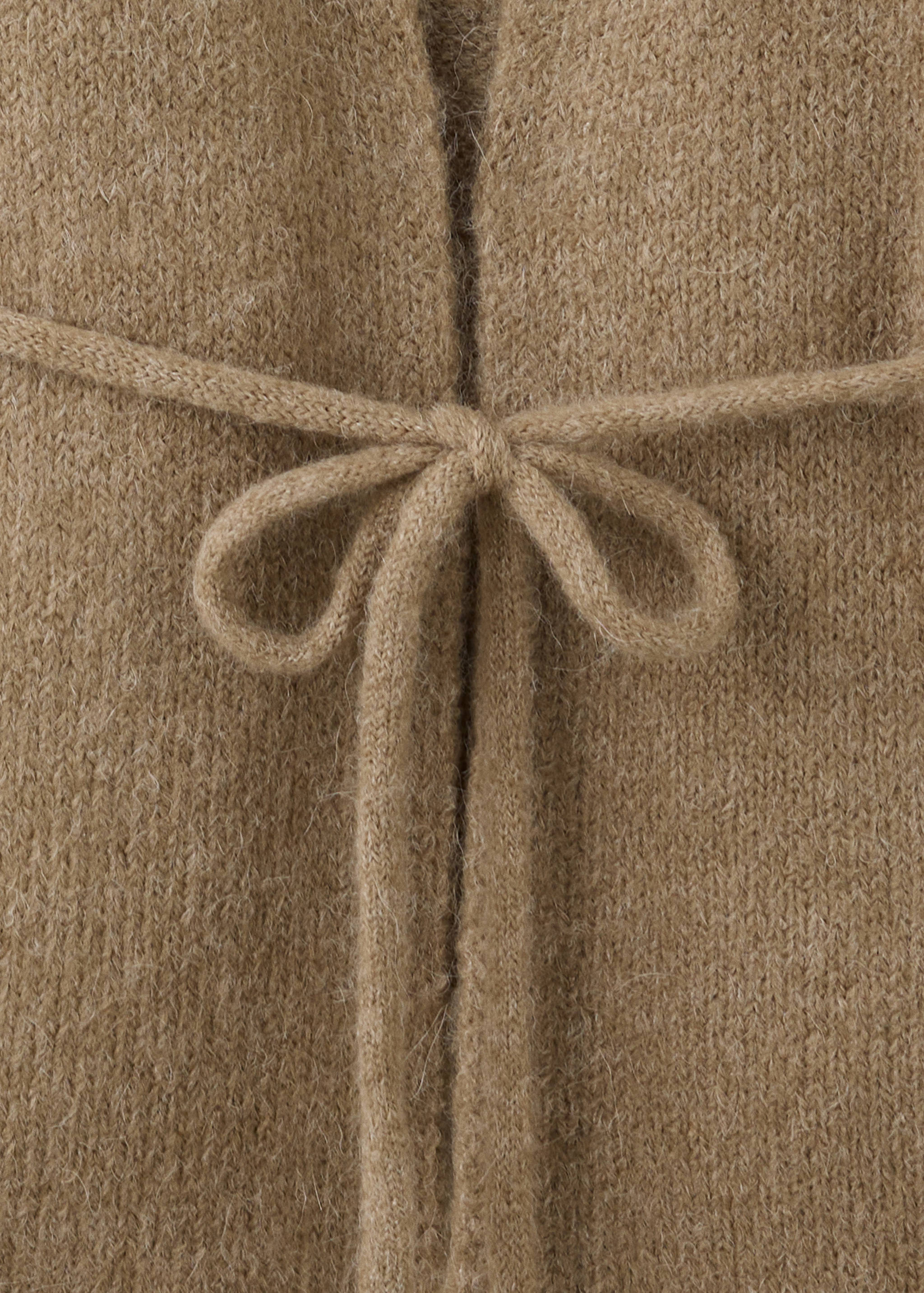 Knit sweater with tie detail - Details of the article 8
