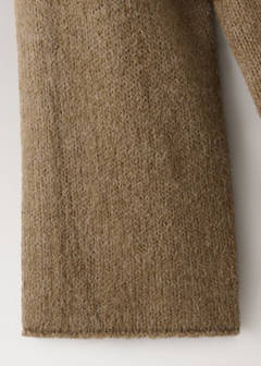 Wool-blend cardigan — Brown 8