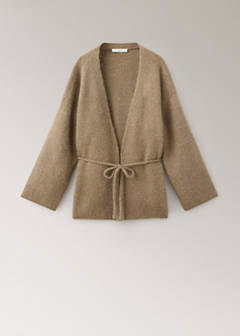 Wool-blend cardigan — Brown 6