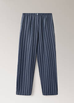 Striped pajama trousers — Navy 6