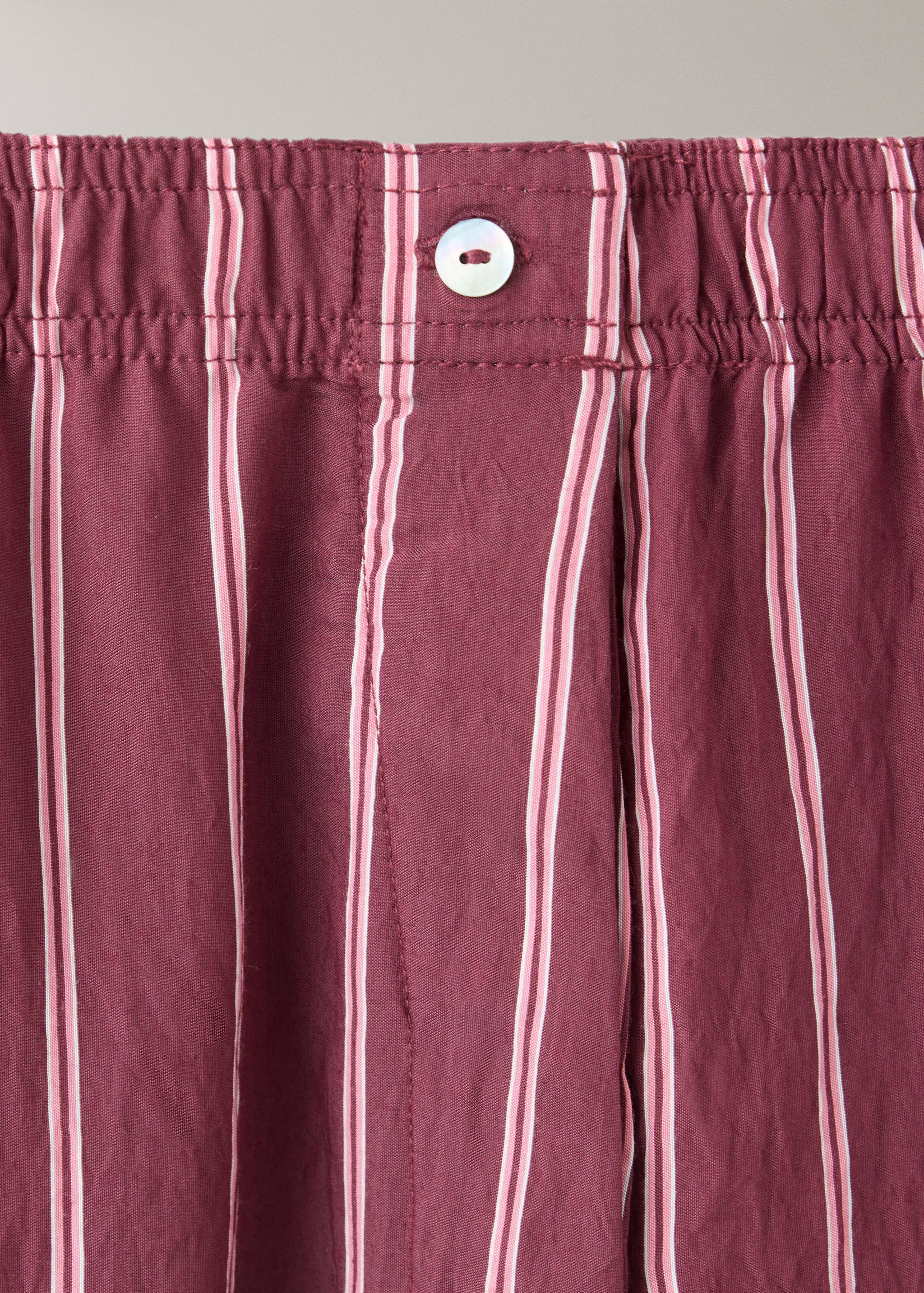 Striped pajama trousers - Details of the article 8