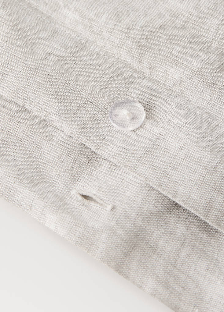 Washed linen duvet cover for 90 cm bed — Sand
