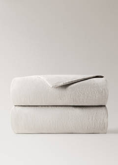 Washed linen duvet cover for 90 cm bed — Sand 7