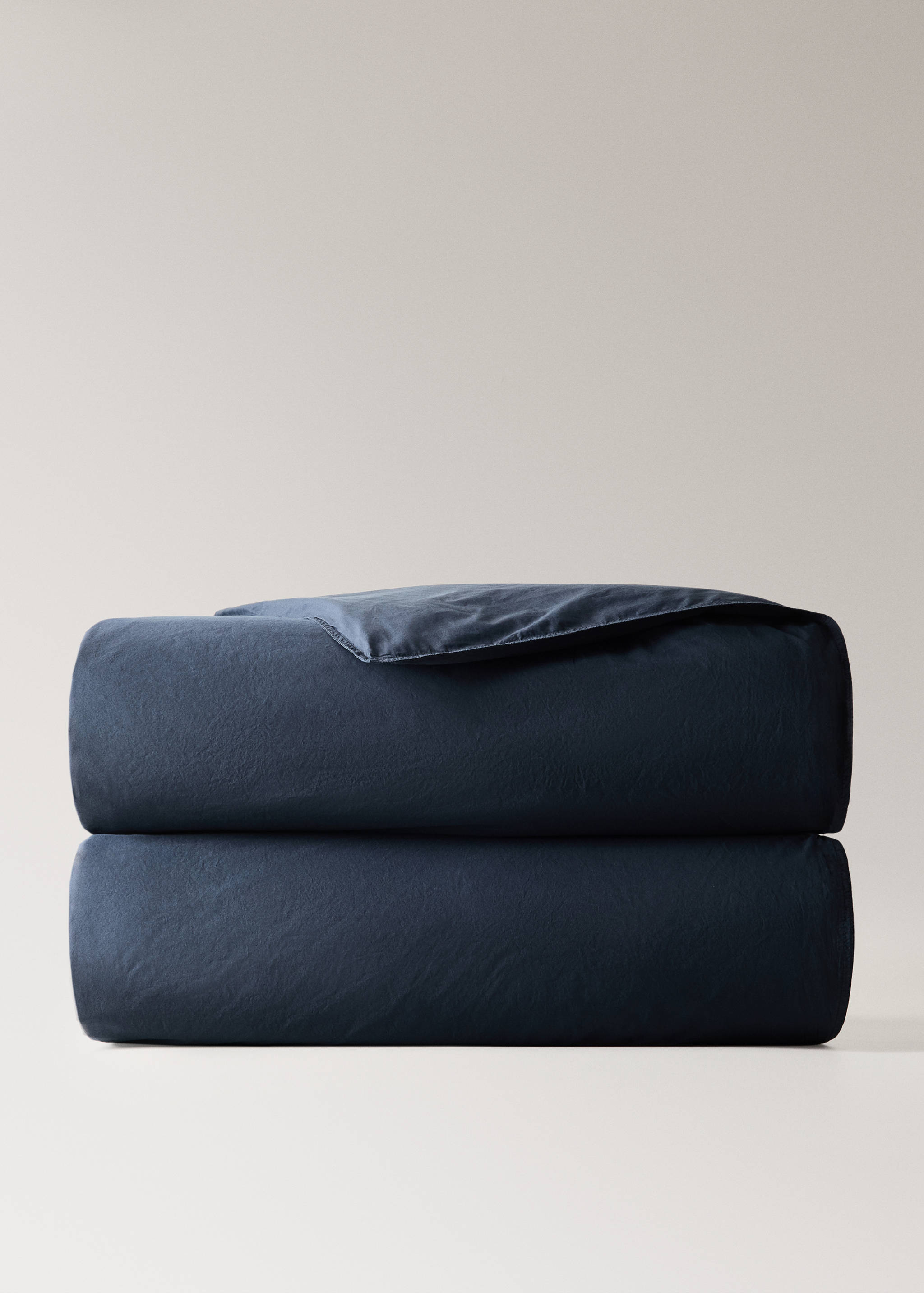 100% cotton percale garment-dyed duvet cover for 150/160 cm bed - Article without model