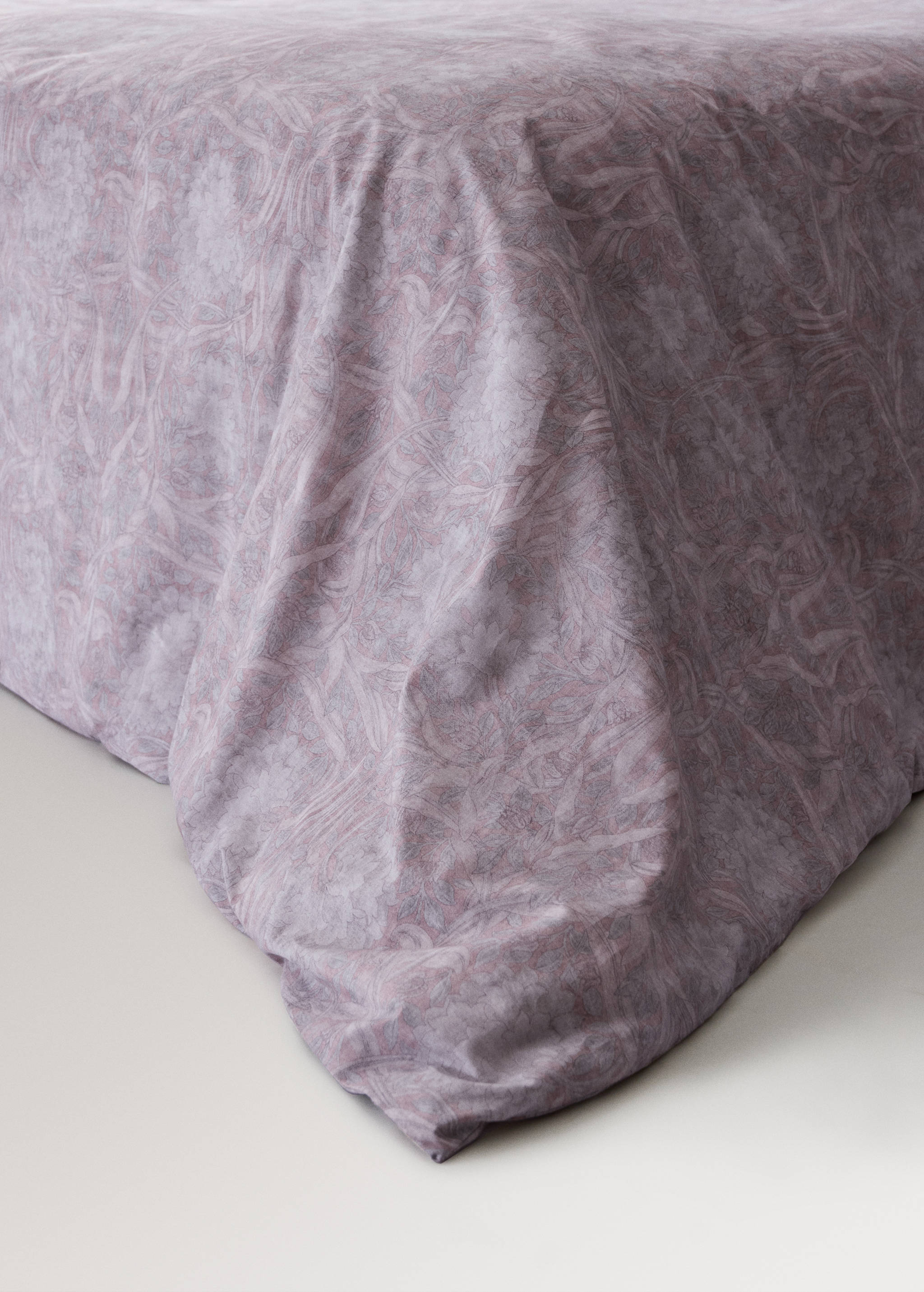 200-thread count percale cotton floral-print duvet cover for 135/140 cm bed - Details of the article 8
